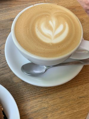 oat latte  at Piekarnia Aromat in Warsaw