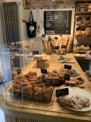 pastry selection   at Piekarnia Aromat in Warsaw