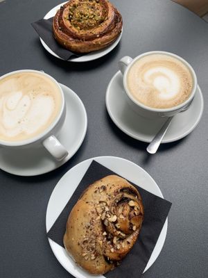 coffees  at Piekarnia Aromat in Warsaw