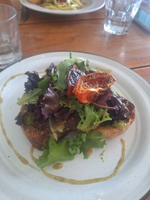 Avocado toast at Meriland in Merida