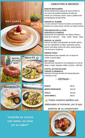 Menú  at Meriland in Merida