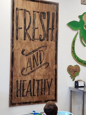 Decor at Natural Yogurt Selections in Anchorage