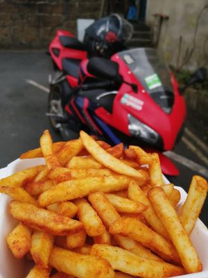 Quick snack at Sacred Space in Hebden Bridge