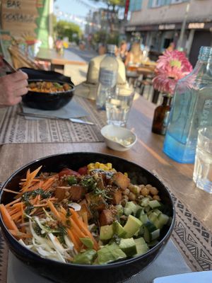 Our poke bowls looked good  at Know Where in Hyeres