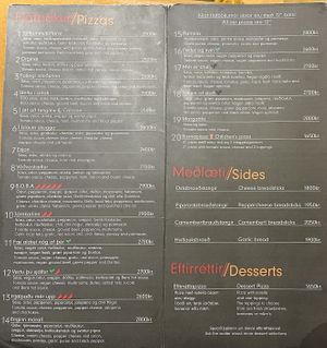 Menu 08/22  at Askur Taproom in Egilsstadir