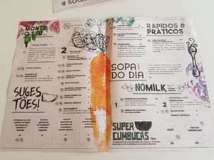 Menu (after 14:30) at Espaço Cozinha Ecológica in Natal