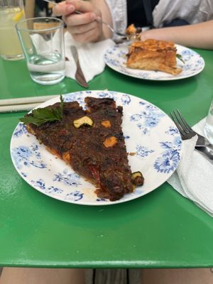 vegetable tart  at Yiasemi in Athens