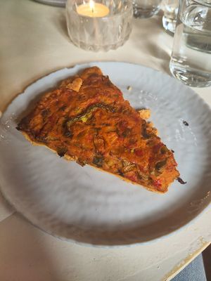Vegetable tart, so good ! at Yiasemi in Athens