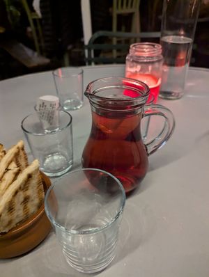 wine at Yiasemi in Athens