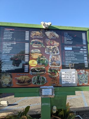 The menu!!! at Ricchardo's The Total Vegetarian in Pasadena