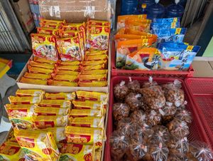 Dry stuff to take away at Baan I in Rayong