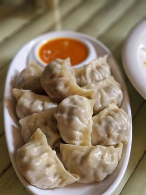 Seitan momos at C-YA Vegan Food in Patan