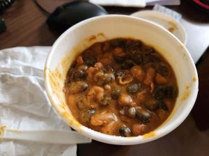 Rice and beans
Seasoned bean mix and brown rice with cheddar jack cheese and sour cream if desired. Add extra fixin's as needed below. Gluten free. Vegan without the cheese and so at Labyrinth Press Company in Jamestown