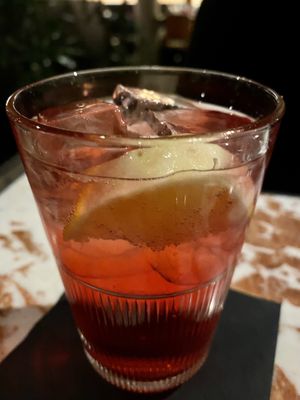 Cocktail maison with alcohol free vermouth at Eppo in Antwerpen