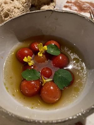 Tomatoes with tomato ‘soup' at Eppo in Antwerpen