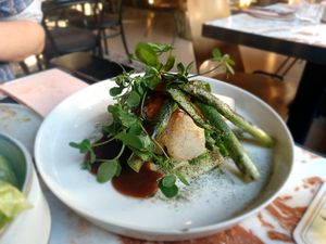 Kohlrabi with asparagus at Eppo in Antwerpen