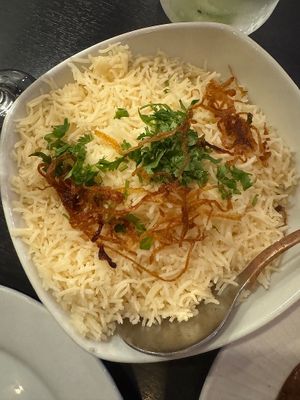 basmati rice at Masala Spice in Goleta