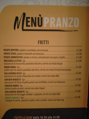 Appetizers at B'Corner in Pescara