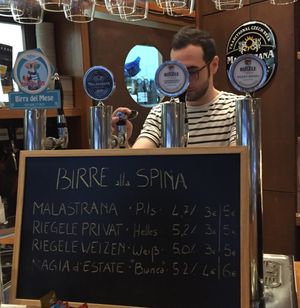 4 of 8 draft beers  at B'Corner in Pescara