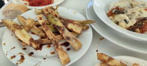 Berenjenas con miel at Bar Canijo in Algodonales