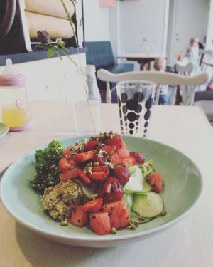 Super fresh lunch!  at Björk in Nora