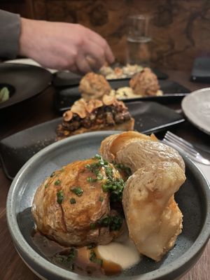 Roast potatoes  at Ballard's in Thornbury
