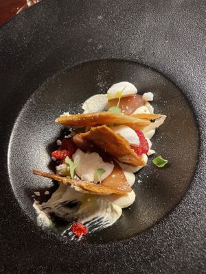 Lemon meringue pie. Delicious and we asked for it as part of the $65 feed me option which is very generous   at Ballard's in Thornbury