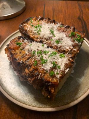 Garlic bread  at Ballard's in Thornbury