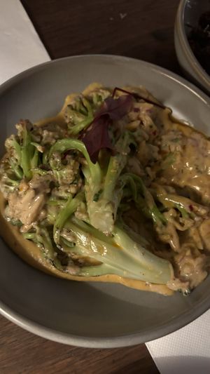 Grilled flowering cauliflower   at Ballard's in Thornbury