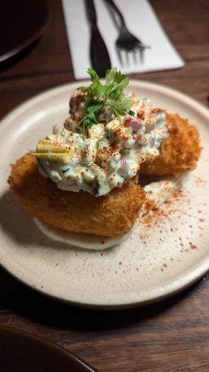 1. Corned turnip croquette w/pickled egg mayo: loved this at Ballard's in Thornbury