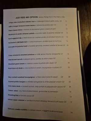 Menu Sep 2025 at Ballard's in Thornbury