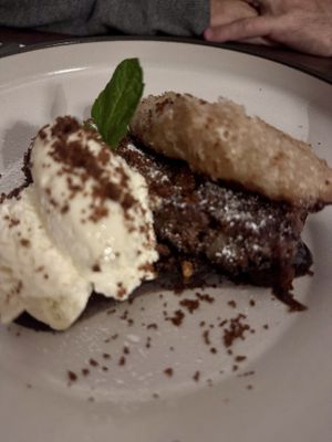 Fried banana breadd  at Ballard's in Thornbury