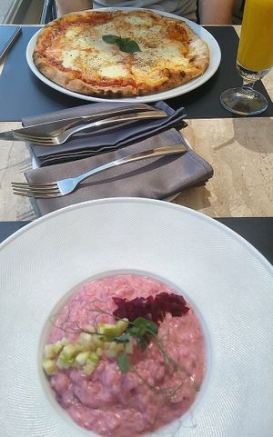 Vegan risotto at Verige 65 in Kostanjica