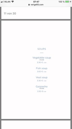 Soups  at Verige 65 in Kostanjica