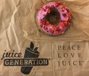 Vegan donut at Juice Generation - 3rd Ave in New York City