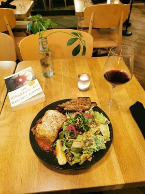 Lasagna at Hello 123 in Montreal