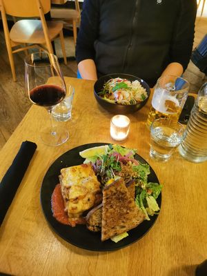 Lasagna at Hello 123 in Montreal