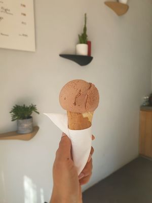 Vegan Tahini Chocolate at Unframed Ice Cream in Cape Town