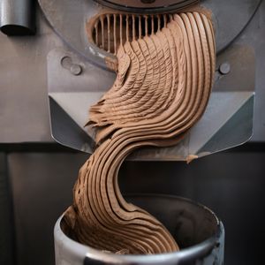 Vegan Sea Salt Chocolate freshly churned at Unframed Ice Cream in Cape Town