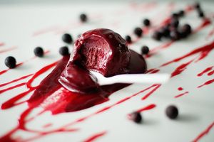 Black Currant Sorbet, yes please! at Unframed Ice Cream in Cape Town