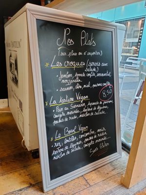 Menu salé at La Cafetiere Felee in Nantes