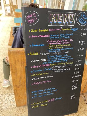 Menu at The Elska Kitchen in Aljezur