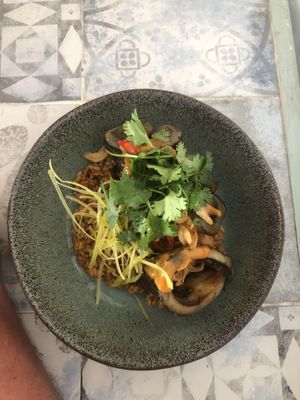 Smoked aubergine at The Elska Kitchen in Aljezur