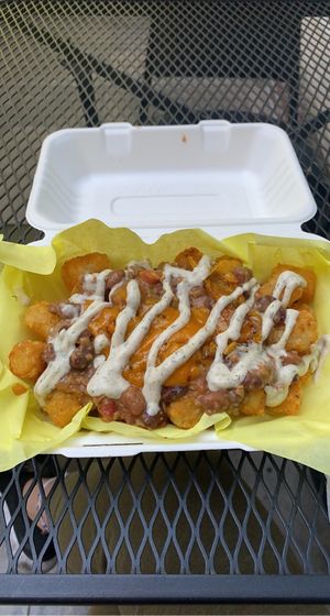 Chili cheese tots at Galaxy Rune in Seattle