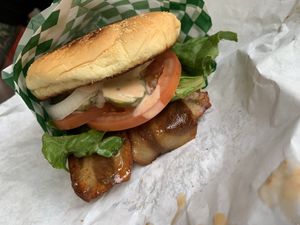 Bacon cheeseburger  at Galaxy Rune in Seattle