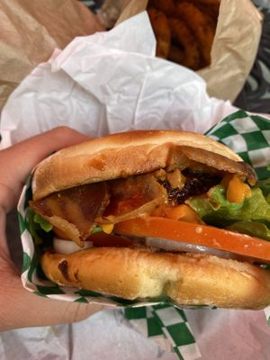 Bacon cheeseburger   at Galaxy Rune in Seattle