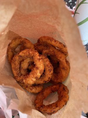 Onion rings   at Galaxy Rune in Seattle