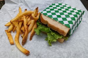 Chicken Club with House Potatoes at Galaxy Rune in Seattle