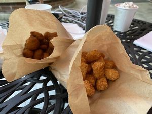 Mushroom Poppers and Tots at Galaxy Rune in Seattle
