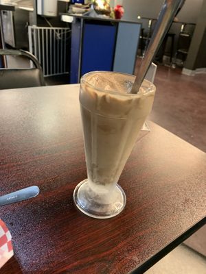 Chocolate malt shake at Galaxy Rune in Seattle
